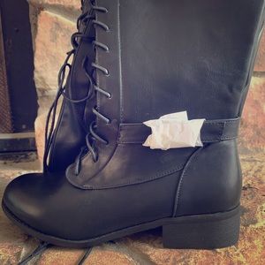 Black Knee Hi Boots